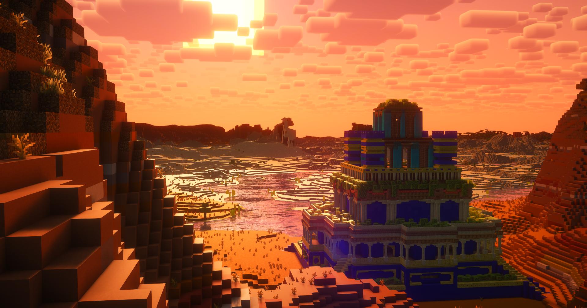 Sunset Oasis Temple